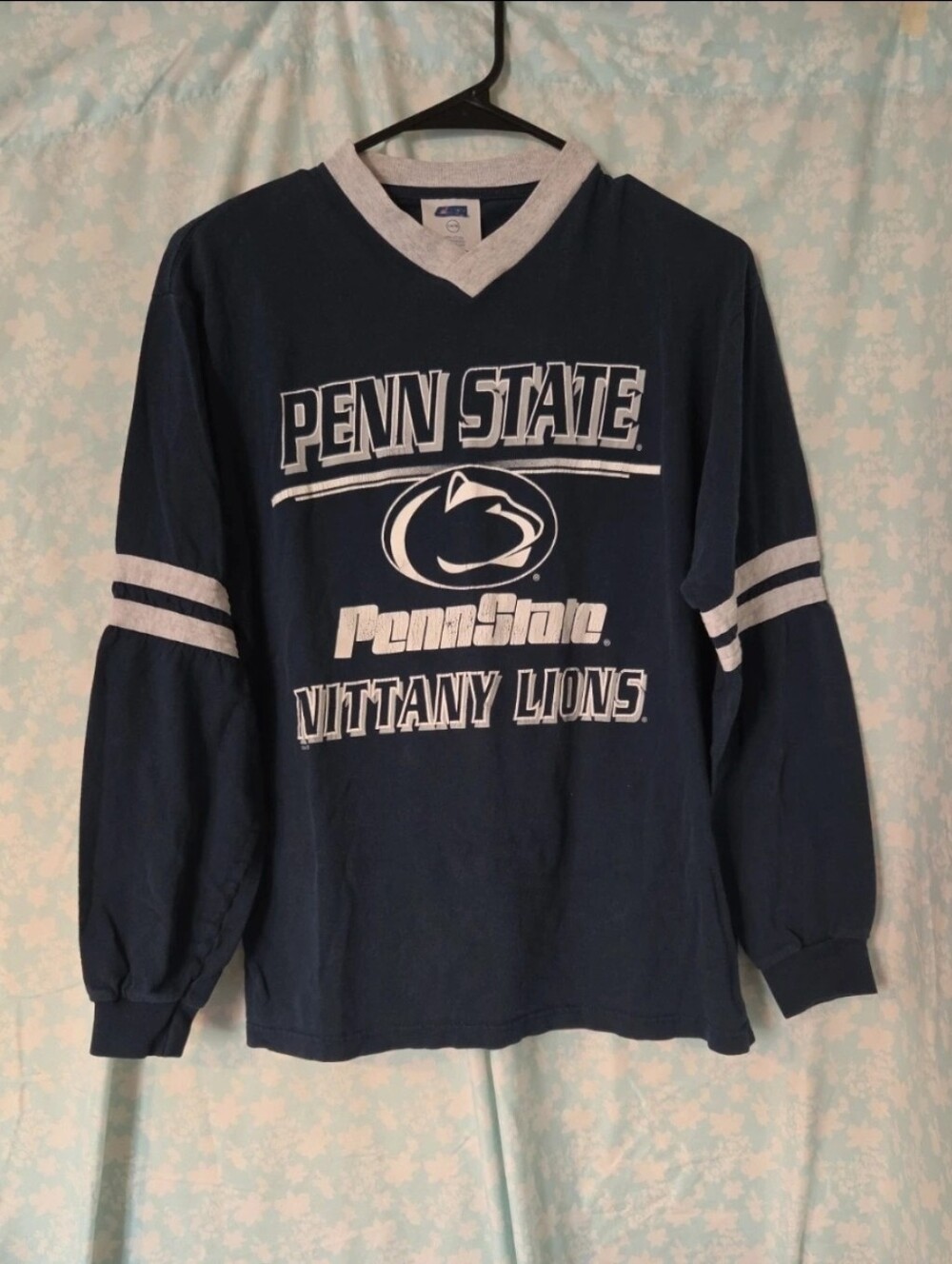 Penn State Nittany Lions Navy & White Long Sleeve Shirt